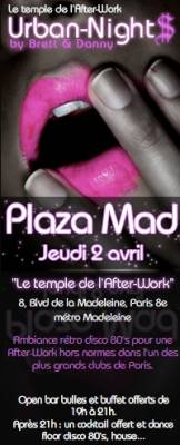 AFTER-WORK @ PLAZA MADELEINE