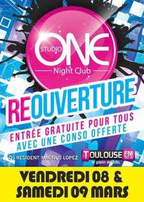 REOUVERTURE DU STUDIO ONE