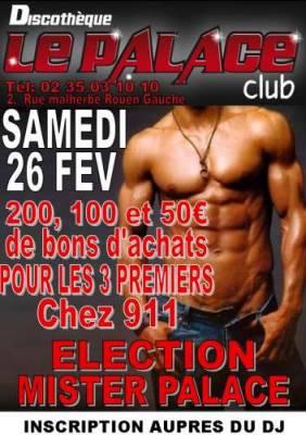 Election de Mister PALACE