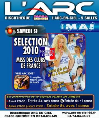 MISS FRANCE CLUB, SELECTION 2010