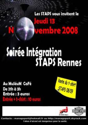 soirée intégration STAPS