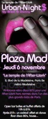 AFTER-WORK @ PLAZA MADELEINE