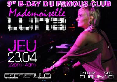 9ème anniversaire, le Papagallo dj LUNA