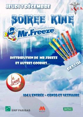 Soirée Kiné Mr Freeze