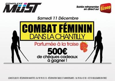 Combat féminin dans la chantilly