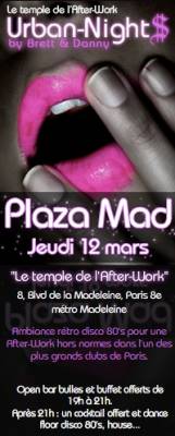 AFTER-WORK @ PLAZA MADELEINE