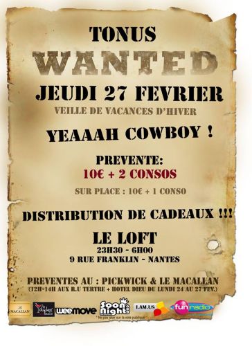 ▲TONUS – WANTED