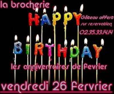 les anniversaires de Fevrier