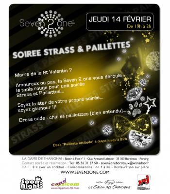 Seven 2 one anti-St Valentin / Strass & Paillettes