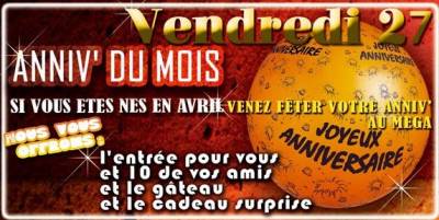 Anniv’ Du Mois