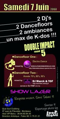 Double impact round 5, do you like électro or disco…